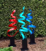 metal ribbon sculpture