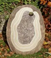 Ripple Disc - modern garden sculpture