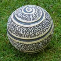 Spiral - round ceramic sculpture