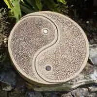 ceramic yin yang sculpture