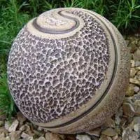 Yin Yang - round stoneware sculpture