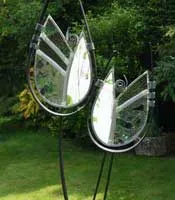 Joe Szabo glass garden sculpture