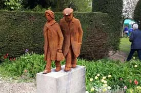 small garden statue